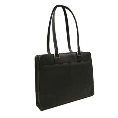 Hardside Shoulder Tote Bag w/Magnetic Closure