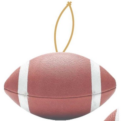 Football Ornament w/ Clear Mirrored Back (2 Square Inch)