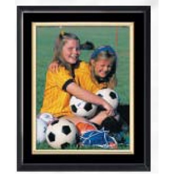 Cherry or Jet Black Plaque w/ Award Frame (8"x10") - Holds 6"x8" Picture