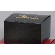 Tinted Gloss Black Tuck-It® One-Piece Folding Gift Box (4"x4"x4")