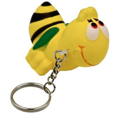 Bumble Bee Key Chain Stress Reliever Squeeze Toy