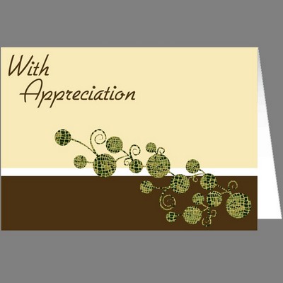 With Appreciation Card