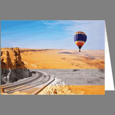 Thank You Card w/ Hot Air Balloon