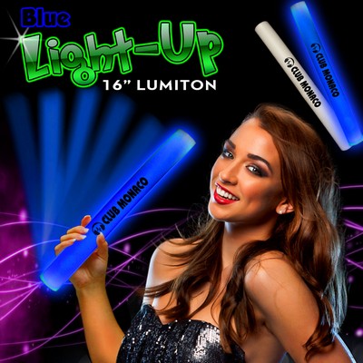 16" Blue LED Foam Lumiton Baton