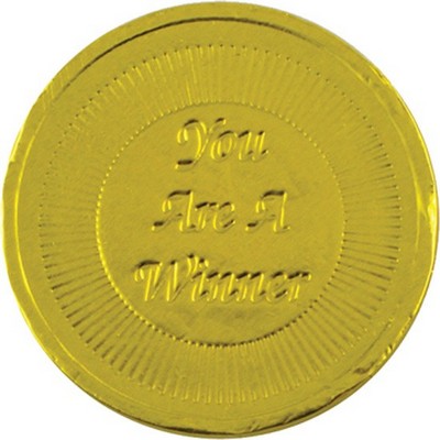 You Are a Winner Chocolate Coin