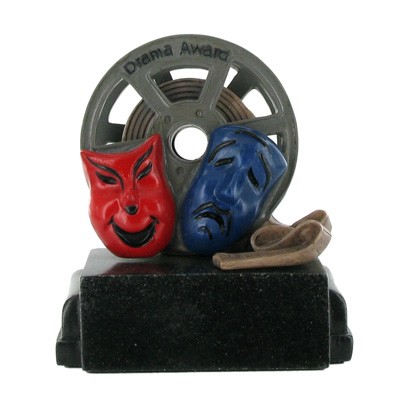 4" Drama Award Scholastic Resin Trophy