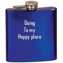 Flasks, 6 oz. Gloss Blue