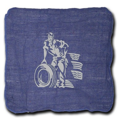 Shop Towel --Blue--14x14 (Imprint Included)