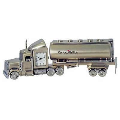 Oil Tanker Metal Quartz Clock