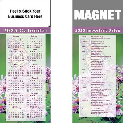 Peel & Stick Full Color Calendar Magnet (3 1/2"x8 1/2")