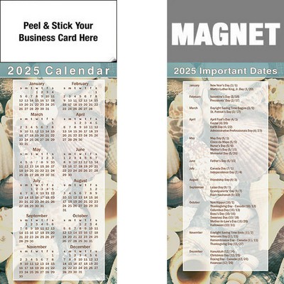 Peel & Stick Full Color Calendar Magnet (3 1/2"x8 1/2")