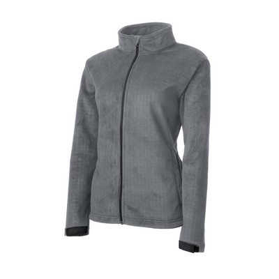 FILA Women's Verbier Textured Banded Fleece Jacket