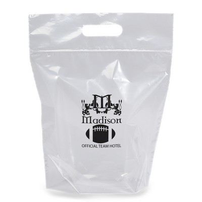 Zip-Close Die Cut Handle Bag - Flexo Ink Print