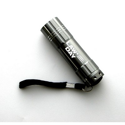 Straight Style 9 LED Metal Flashlight