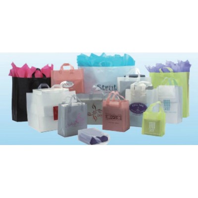 Frosted Colors Shopping Bag w/ Soft Loop Handle (8"x5"x10")