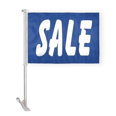 Sale Premium Car Flags 10.5x15 inch (Blue)