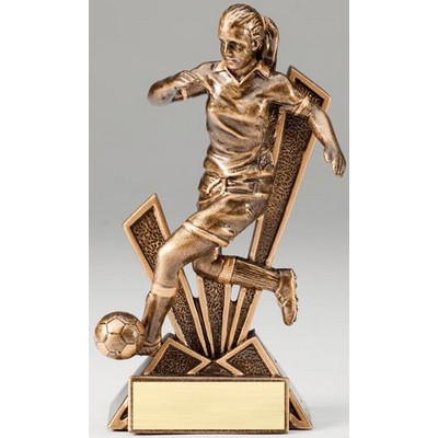 Soccer, Female - Check-Mate Resin - 6-1/2" Tall