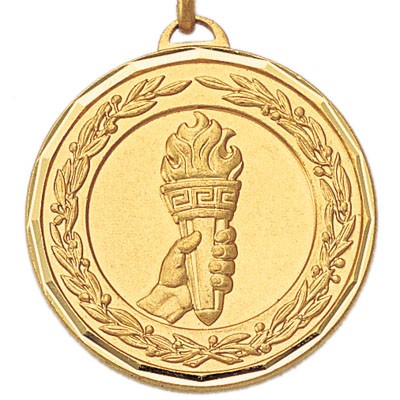 1½" H Series Academic Achievement Torch Die Struck Medal