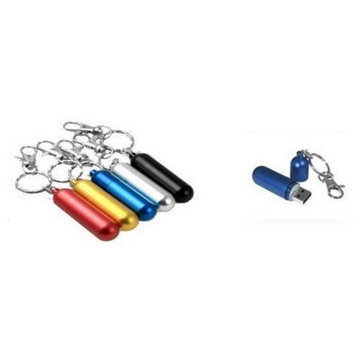 Aluminum USB Capsule In Anodized Metal