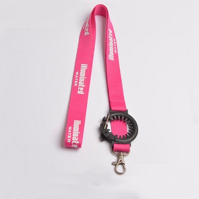 Basic Water Bottle Holder Lanyards/Polyester Woven Lanyard