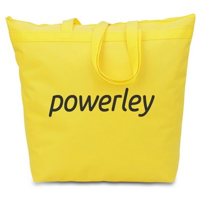 Large Tote Bag w/ Zipper - Bright Yellow