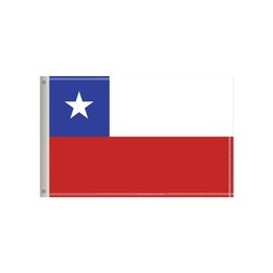 36"W x 24"H National Flag, Chile, Single-Sided