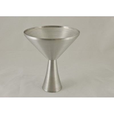 10 Oz. Martini Glass - Stainless Steel Look