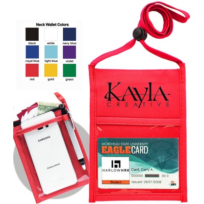 Red Polyester PREMIUM DOUBLE WINDOW POUCH