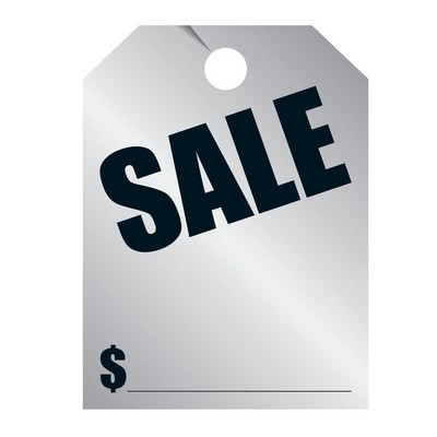 Metallic Silver Hang Tags (Sale)