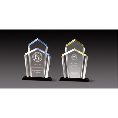 Gold Acrylic Double Peak Chairman Award