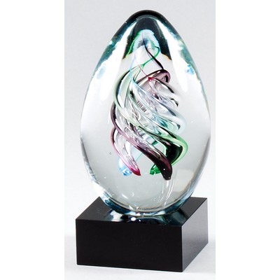 Oval Art Glass