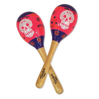 Day Of The Dead Maracas w/ Custom Direct Pad Print