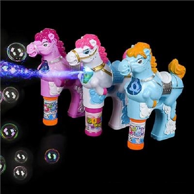 7.5'' Light & Sound Horse Bubble Blaster