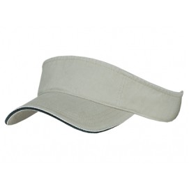 Outlet Classic Visor w/Cotton Twill Visor