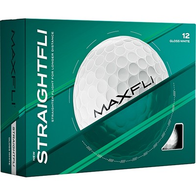 Maxfli StraightFli Golf Ball - Gloss White