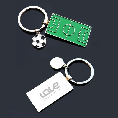 Soccer Stadium Shaped Key Chain