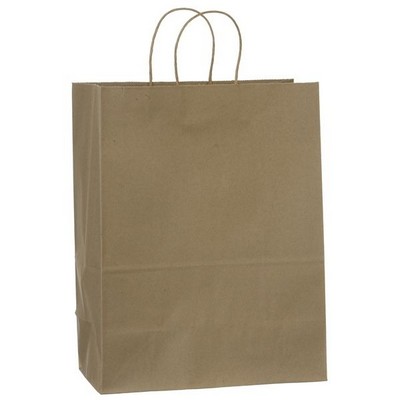 Natural Kraft Paper Mart Shopping Bag (13"x7"x17")