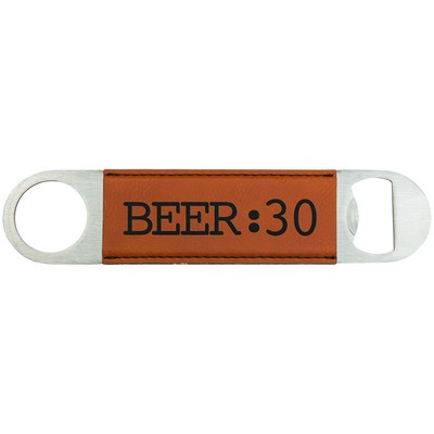 1.5" x 7" Rawhide Leatherette Bottle Opener