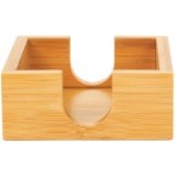 4" x 4" Wood Coaster Holder - Bamboo