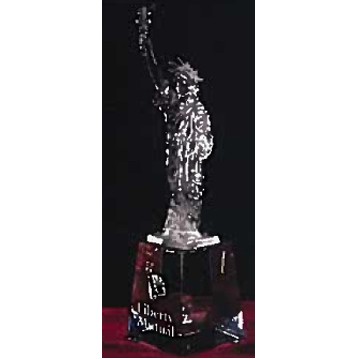 Crystal Sculpted Statue of Liberty Award