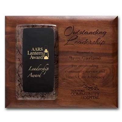 Fusion Plaque - Ebony/Walnut 10½"x13"