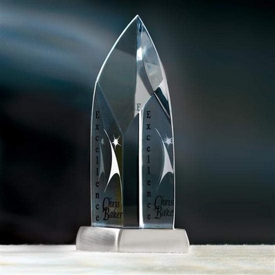 Aspire Award - Acrylic/Satin Pewter 11"