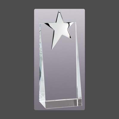 Silver Star Crystal Tower 2 3/4" x 7"