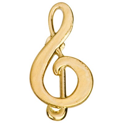 Treble Music Clef Lapel Pin