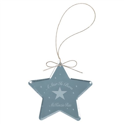 3" Crystal Star Ornament