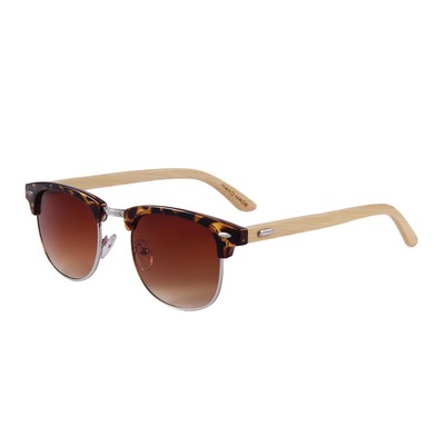 Bamboo Sunglasses - Brown Lenses - Tortoise Frames