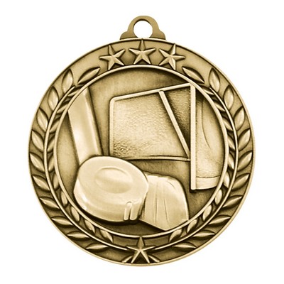 1.75" Wreath Award Hockey Medal