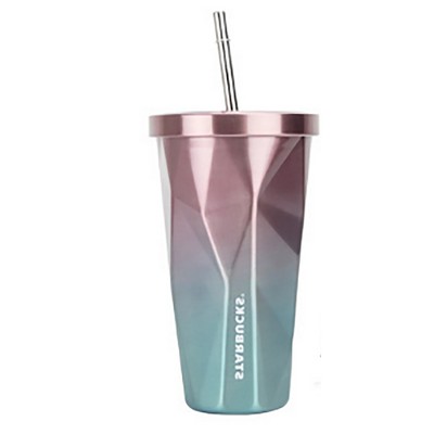 17 Oz Irregular Stainless Steel Straw Mug