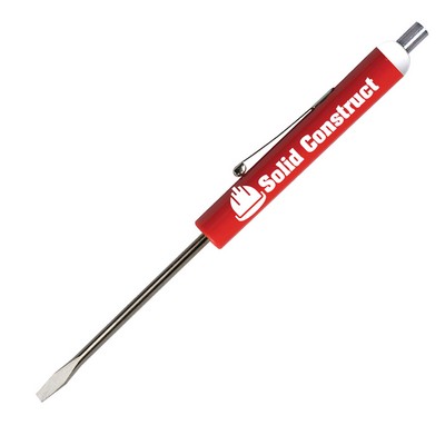 Pocket Screwdriver - Fixed 1/8" Flat Tip Blade/Magnet Top