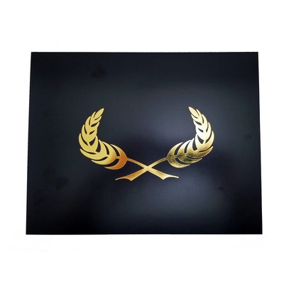 Die Cut Cadillac Presentation Folder Black / Gold Imprint